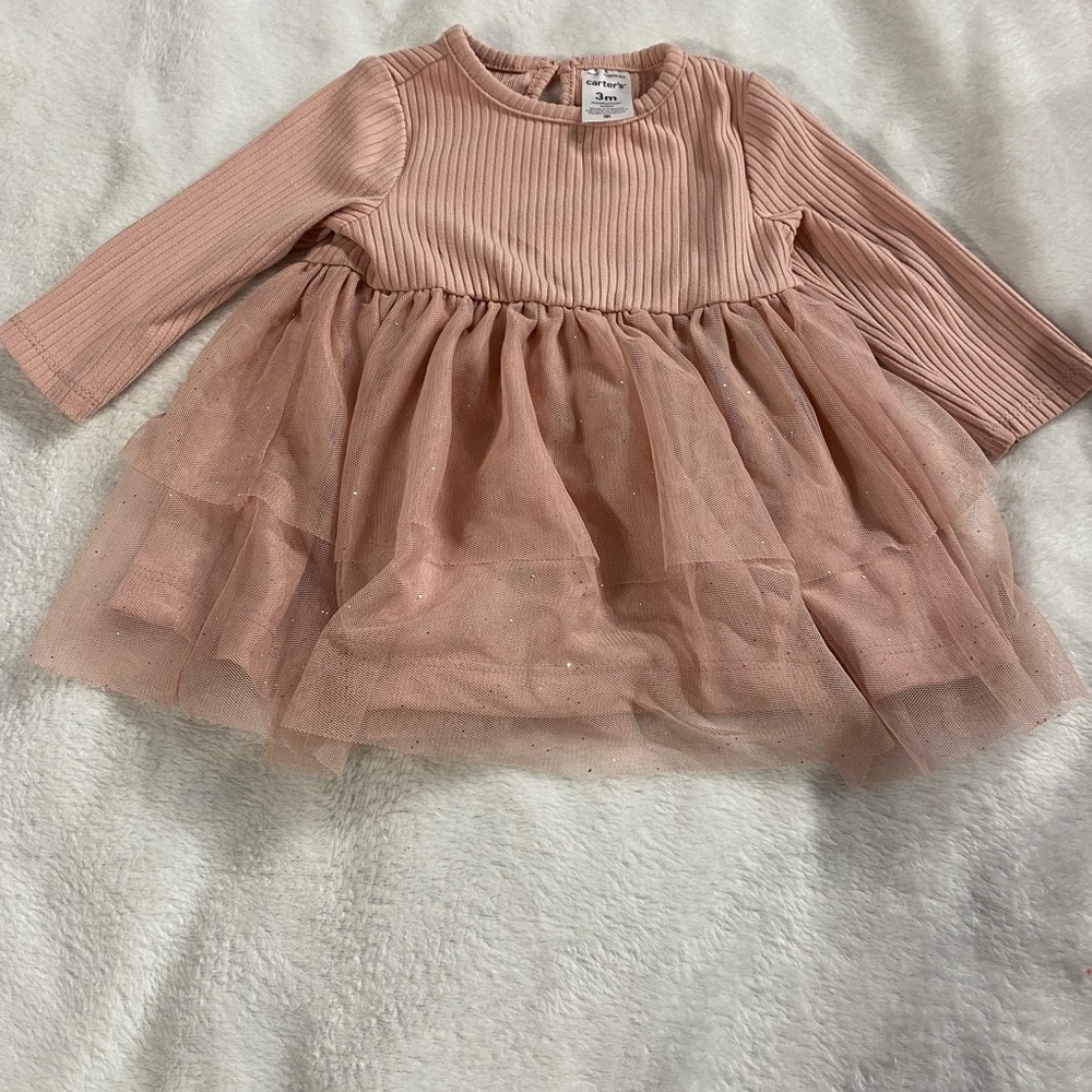 Carter’s Baby Girl Pink Dress 3 mints